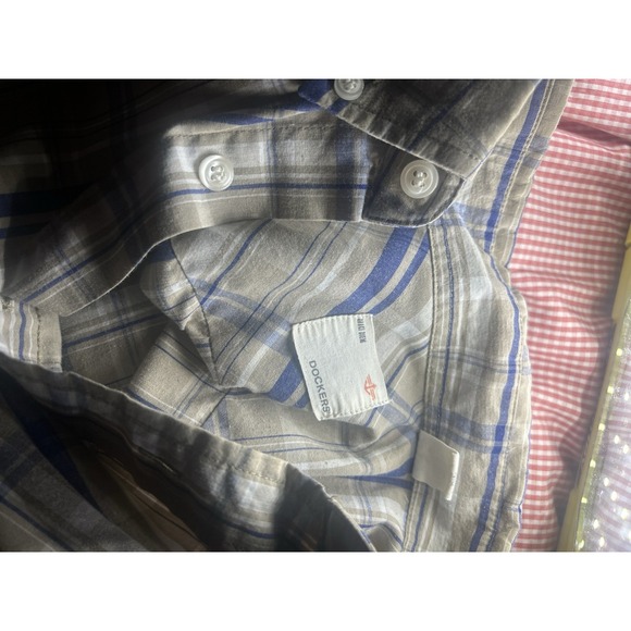 Lot Of 3 Mens Button-Down Dress Shirts Size Large, Assorted Patterns - Picture 3 of 7